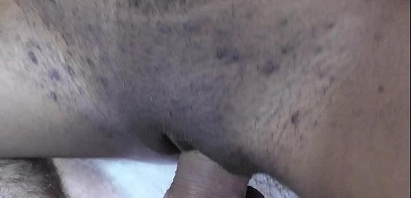  Close up interracial cum inside black pussy
